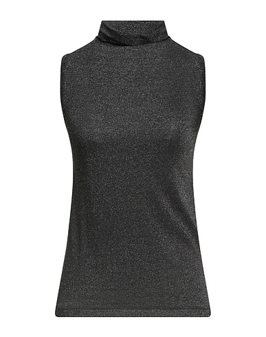 PATRIZIA PEPE Polo neck Black 76% Viscose, 12% Polyamide, 10% Polyester, 2% Elastane