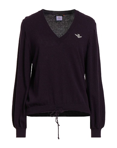 AERONAUTICA MILITARE Sweater Purple 35% Polyamide, 30% Wool, 30% Viscose, 5% Cashmere