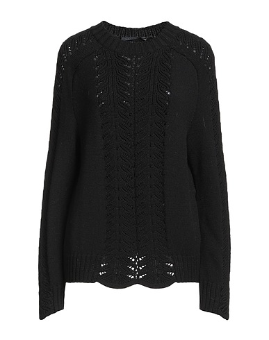 ALBERTA FERRETTI Pullover Nero 100% Lana Vergine