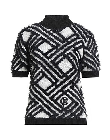 CRISTINAEFFE Polo neck White 54% Polyester, 20% Acrylic, 20% Nylon, 6% Wool