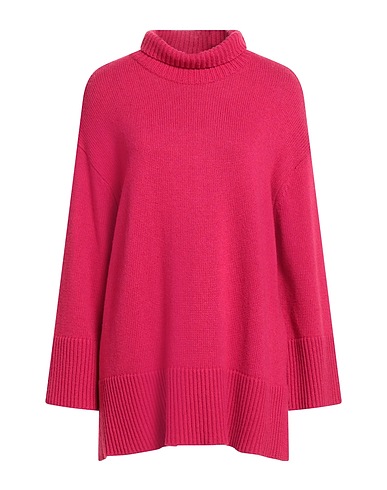 SOALLURE Polo neck Fuchsia 45% Viscose, 25% Wool, 25% Polyamide, 5% Cashmere