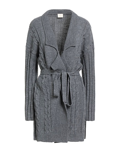 SISTE'S Strickjacke Braungrau 75% Acryl, 10% Viskose, 10% Wolle, 5% Alpakawolle