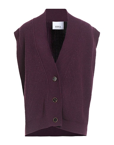 ERIKA CAVALLINI Pullunder Pflaume 80% Wolle, 20% Polyamid