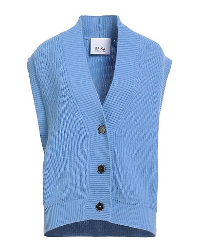 ERIKA CAVALLINI Cardigan Blu chiaro 80% Lana, 20% Poliammide