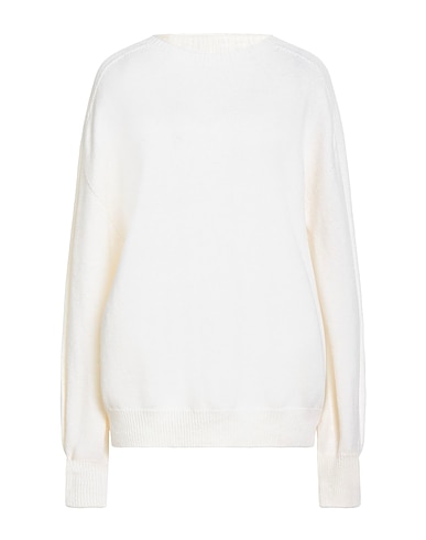 SIMONA CORSELLINI Pullover Cremeweiß 90% Merinowolle, 10% Kaschmir