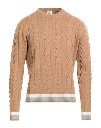 LUIGI BORRELLI NAPOLI Pullover Sand 70% Wolle, 20% Seide, 10% Kaschmir