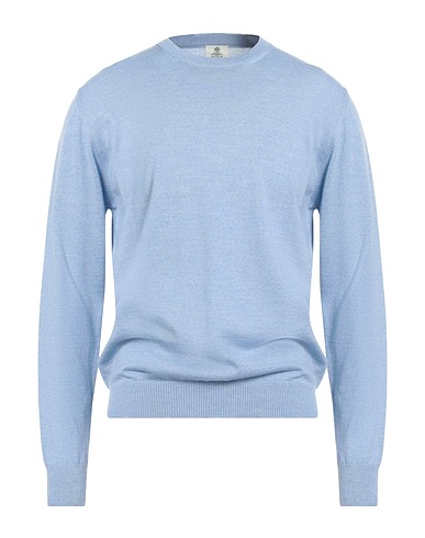 LUIGI BORRELLI NAPOLI プルオーバー スカイブルー ウール 100%