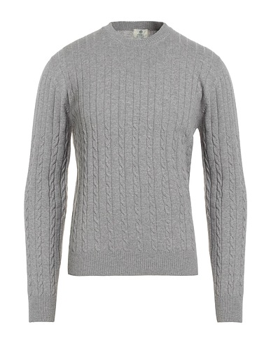 LUIGI BORRELLI NAPOLI Pullover Grigio 70% Lana, 20% Seta, 10% Cachemire