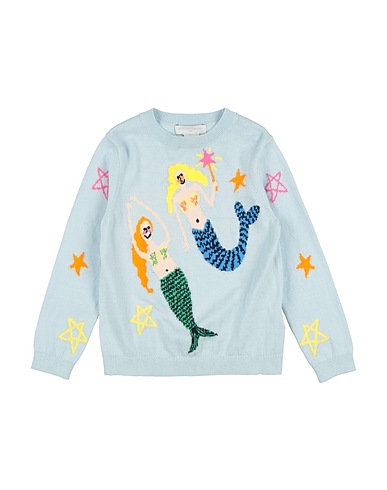 STELLA McCARTNEY KIDS Jumper Sky blue 95% Cotton, 5% Wool