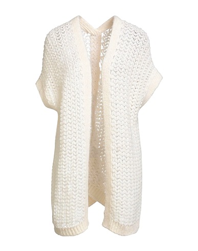 LIVIANA CONTI Cardigan Ivory 68% Alpaca wool, 22% Polyamide, 10% Wool, Acrylic, Mohair wool