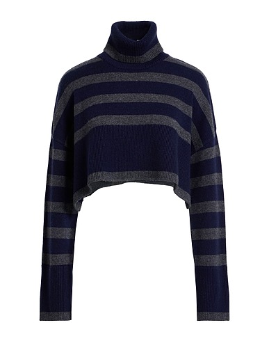 P.A.R.O.S.H. Rollkragenpullover Nachtblau 70% Wolle, 30% Kaschmir