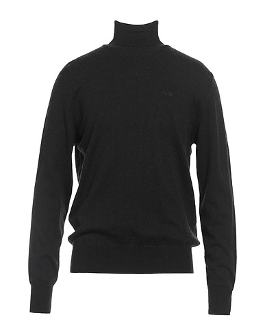 LA MARTINA Polo neck Black 85% Cotton, 15% Wool