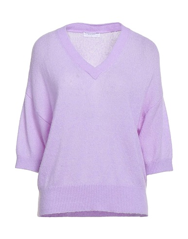MAJESTIC FILATURES Jumper Lilac 54% Merino Wool, 23% Cashmere, 23% Silk