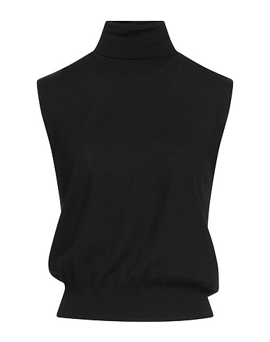 KAOS Polo neck Black 100% Wool