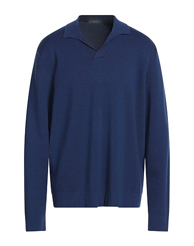 ZANONE Jumper Navy blue 100% Virgin Wool