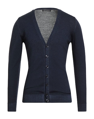 JOHN BARRITT Cardigan Blu notte 100% Lana