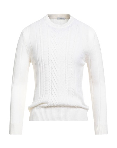 PAOLO PECORA Jumper Ivory 100% Virgin Wool