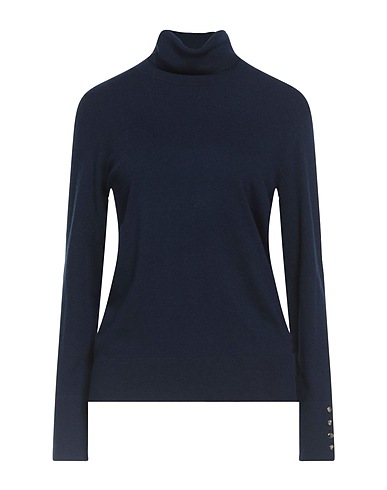 KOCCA Polo neck Navy blue 43% Viscose, 41% Polyamide, 13% Wool, 3% Elastane