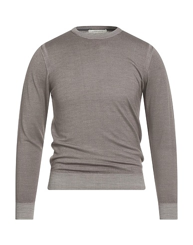 LORENZONI Pullover Tortora 100% Lana Vergine