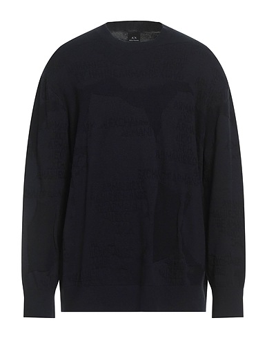 ARMANI EXCHANGE Sweater Midnight blue 100% Cotton