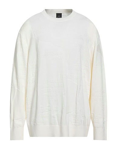 ARMANI EXCHANGE Pullover Bianco 100% Cotone