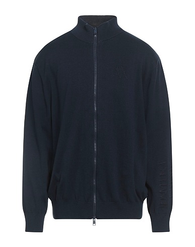 ARMANI EXCHANGE Cardigan Navy blue 99% Cotton, 1% Viscose