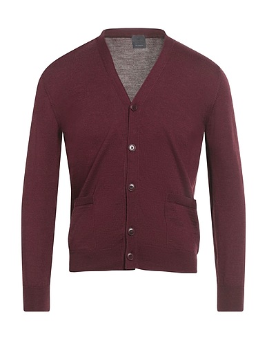 DALMINE Cardigan Garnet 100% Merino Wool
