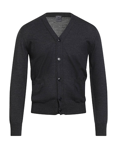 DALMINE Strickjacke Braungrau 100% Merinowolle