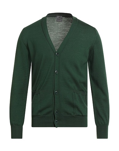 DALMINE Cardigan Green 100% Merino Wool