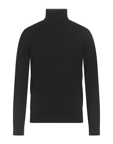 KANGRA Col roulé Noir 50% Cachemire, 35% Laine mérinos, 15% Soie