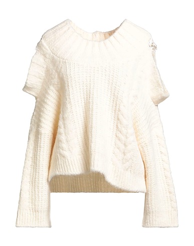 MAURIZIO Jumper White 71% Alpaca wool, 18% Wool, 10% Polyamide, 1% Rayon