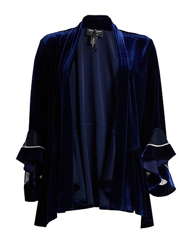 FRANK LYMAN Jacket Navy blue 90% Polyester, 10% Elastane