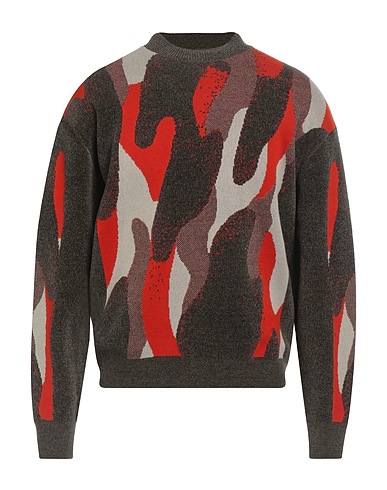 ARMANI EXCHANGE Jumper Dark green 60% Polyester, 27% Cotton, 13% Polyamide, Viscose, Elastane
