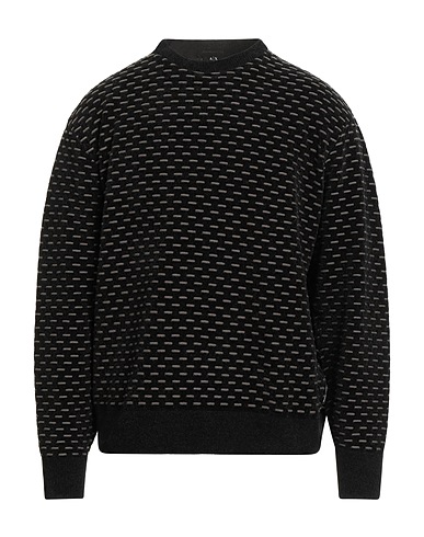 ARMANI EXCHANGE プルオーバー ブラック ポリエステル 82% / アクリル 8% / ナイロン 5% / レーヨン 5%
