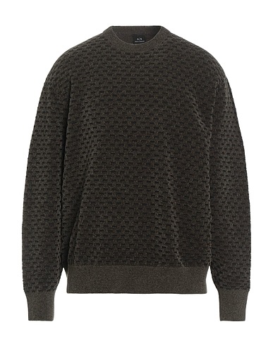 ARMANI EXCHANGE Sweater Military green 82% Polyester, 8% Acrylic, 5% Polyamide, 5% Viscose