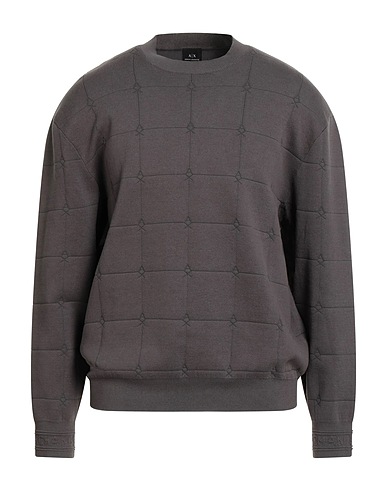 ARMANI EXCHANGE Jumper Grey 52% Cotton, 48% Polyamide, Elastane