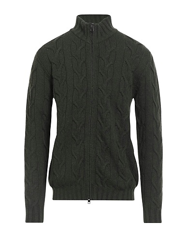 BECOME Cardigan Dark green 80% Wool, 20% Polyamide