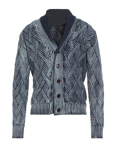 MOORER Strickjacke Hellblau 100% Wolle