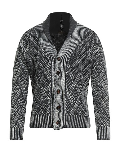 MOORER Cardigan Charcoal 100% Wool