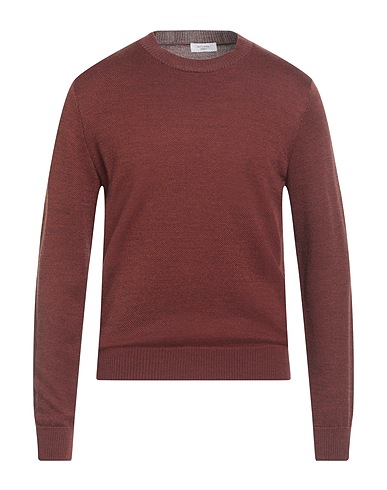 BECOME Jumper Brown 50% Virgin Wool, 50% Acrylic