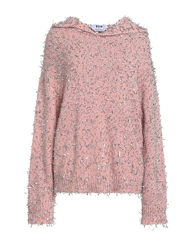 MSGM Sweater Pink 65% Polyamide, 16% Alpaca wool, 16% Mohair wool, 3% Metallic fiber
