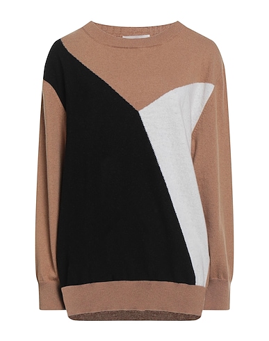 LIVIANA CONTI Cashmere blend Camel 100% Cashmere, Polyamide, Wool