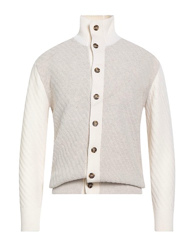 PAOLO PECORA Cardigan Ivory 100% Virgin Wool