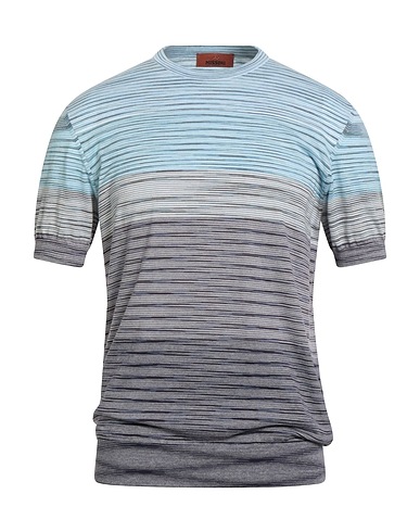 MISSONI T-shirt Celeste 100% Cotone