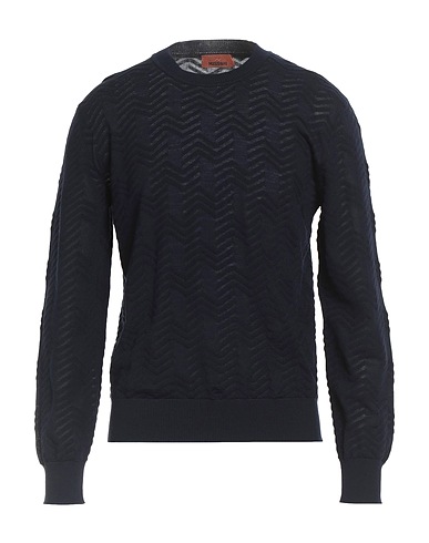 MISSONI Sweater Midnight blue 95% Wool, 5% Viscose