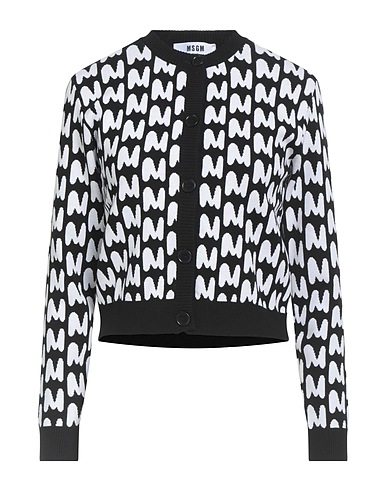 MSGM Cardigan Black 70% Viscose, 30% Polyester