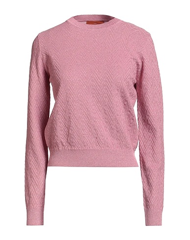MISSONI Sweater Antique rose 55% Cotton, 31% Viscose, 6% Metallic fiber, 6% Polyester, 2% Synthetic fibers