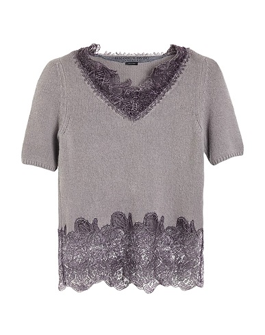 ERMANNO SCERVINO Cashmere jumper Grey 100% Cashmere, Silk, Polyamide
