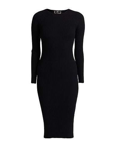 ELISABETTA FRANCHI Elegant dress Black 70% Viscose, 30% Polyester