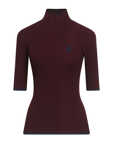 ELISABETTA FRANCHI Polo neck Burgundy 70% Viscose, 30% Polyester